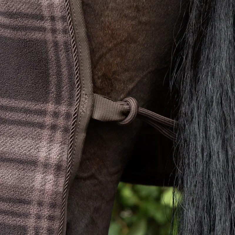 LeMieux Heritage Check Fleece Rug - Cocoa-1