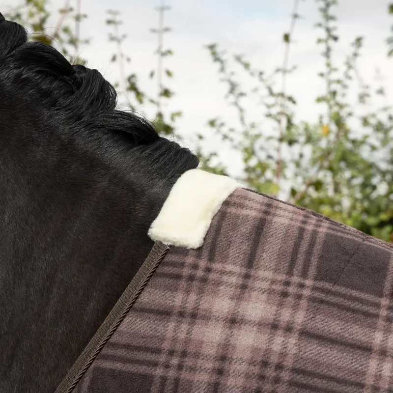 LeMieux Heritage Check Fleece Rug - Cocoa-2