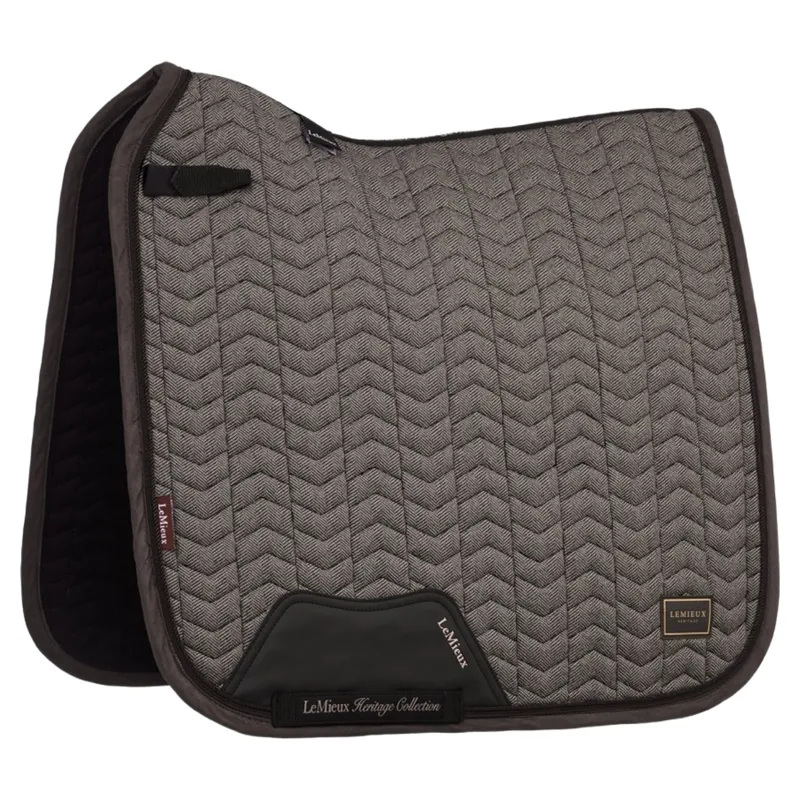 LeMieux Heritage Herringbone Dressage Saddlecloth - Cocoa Pre-Order