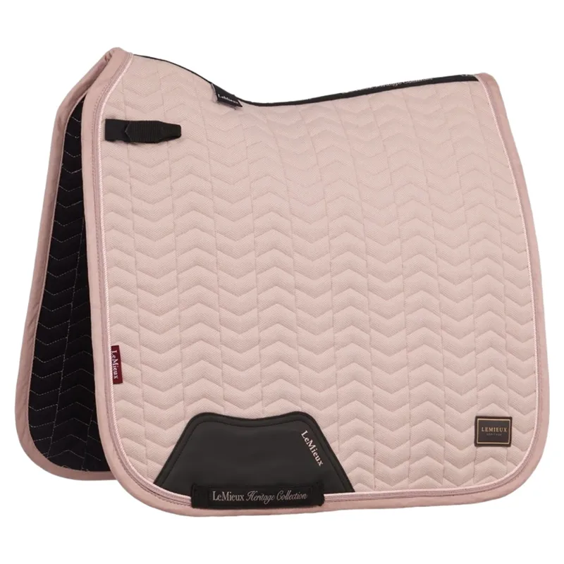 LeMieux Heritage Herringbone Dressage Saddlecloth - Wild Rose Pre-Order