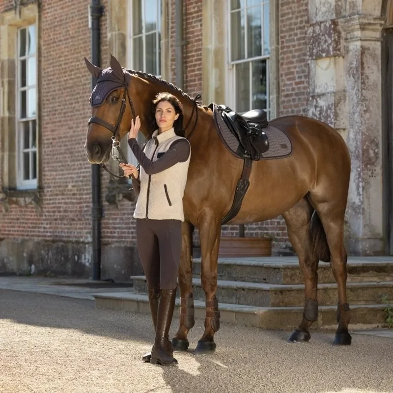 LeMieux Heritage Herringbone Jump Saddlecloth - Cocoa Pre-Order-11
