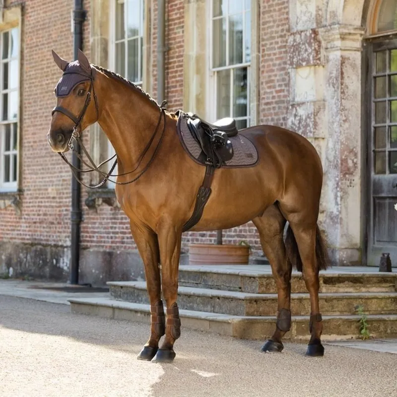 LeMieux Heritage Herringbone Jump Saddlecloth - Cocoa Pre-Order-10