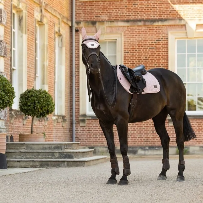 LeMieux Heritage Herringbone Jump Saddlecloth - Wild Rose Pre-Order-8