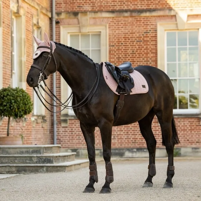 LeMieux Heritage Herringbone Jump Saddlecloth - Wild Rose Pre-Order-9