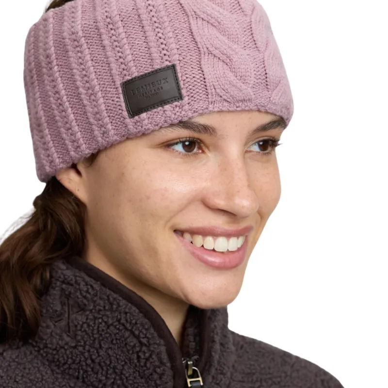 LeMieux Heritage Knit Headband - Wild Rose-3