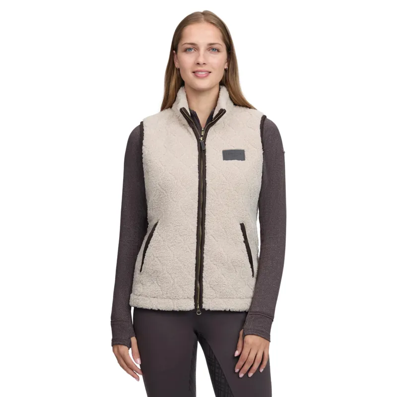 LeMieux Heritage Womens Borg Gilet - Stone