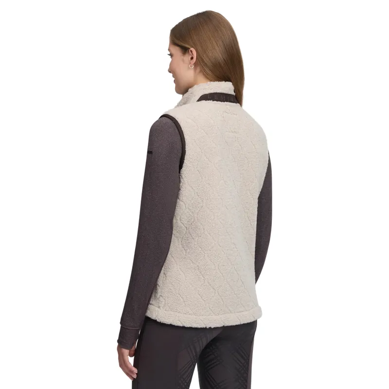 LeMieux Heritage Womens Borg Gilet - Stone-6