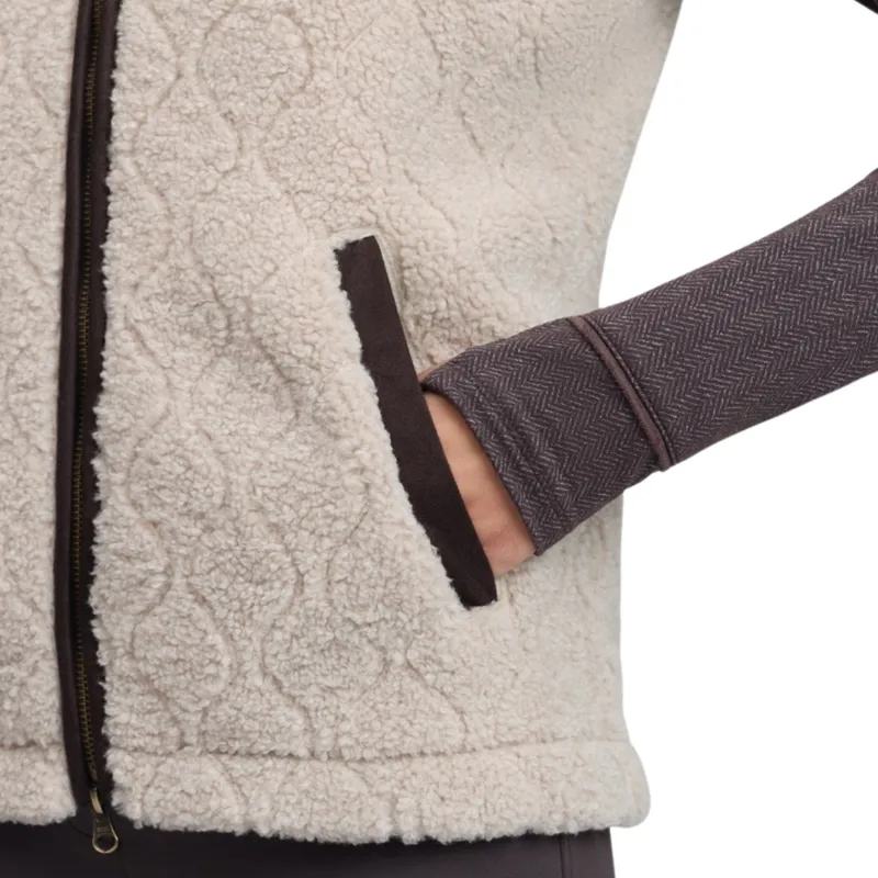 LeMieux Heritage Womens Borg Gilet - Stone-11
