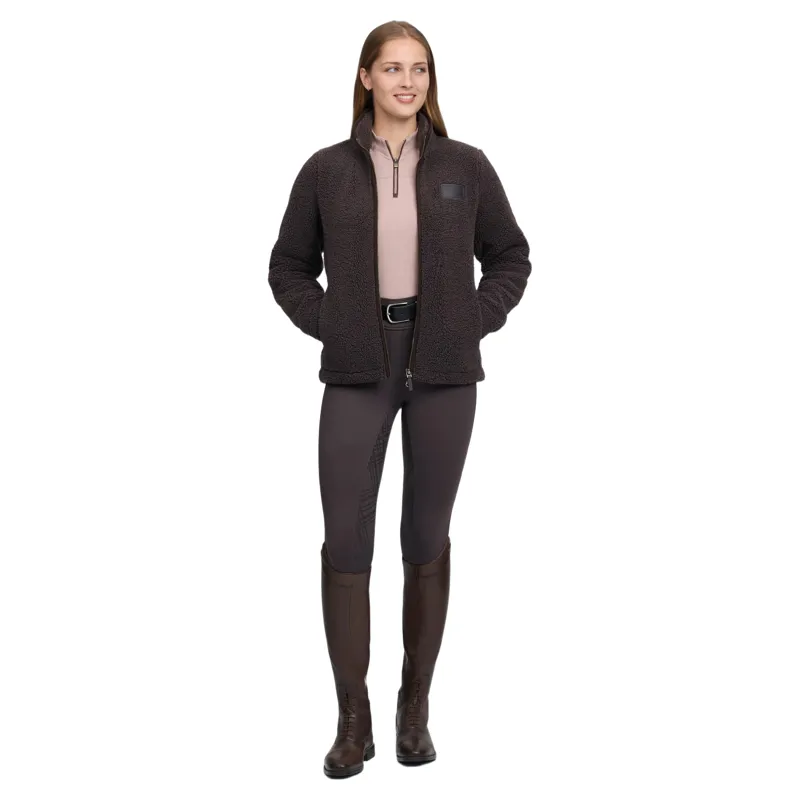 LeMieux Heritage Womens Borg Zip Through Jacket - Cocoa-7