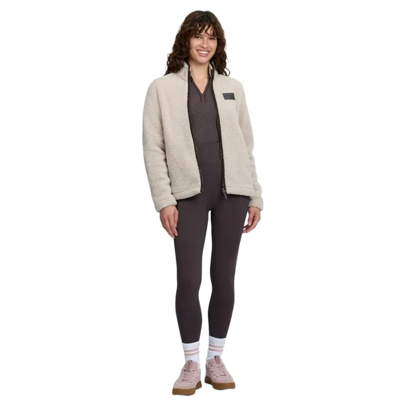 LeMieux Heritage Womens Borg Zip Through Jacket - Stone-5