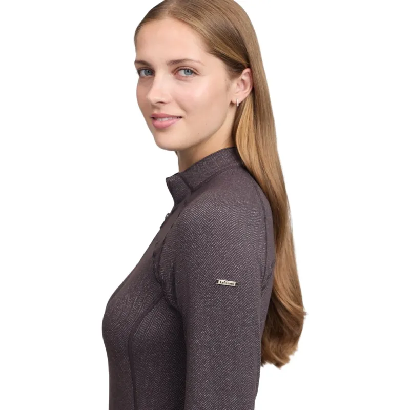 LeMieux Heritage Womens Herringbone Base Layer - Cocoa-6