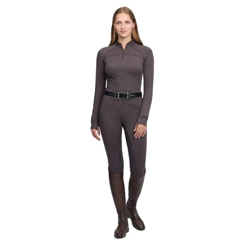 LeMieux Heritage Womens Herringbone Base Layer - Cocoa-7