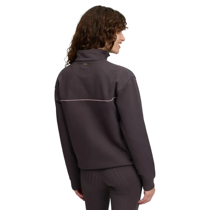 LeMieux Heritage Womens Quarter Zip Sweatshirt - Cocoa-6