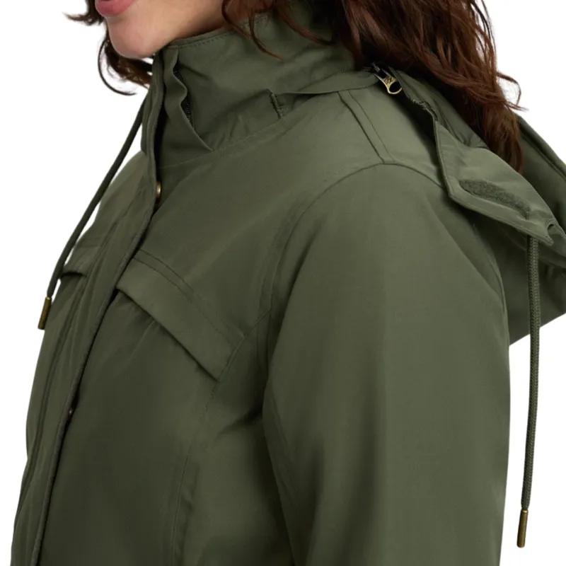 LeMieux Heritage Beatrice Womens Waterproof Coat - Olive-11