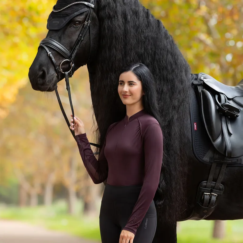 LeMieux Heyden Lightweight Base Layer - Damson-4