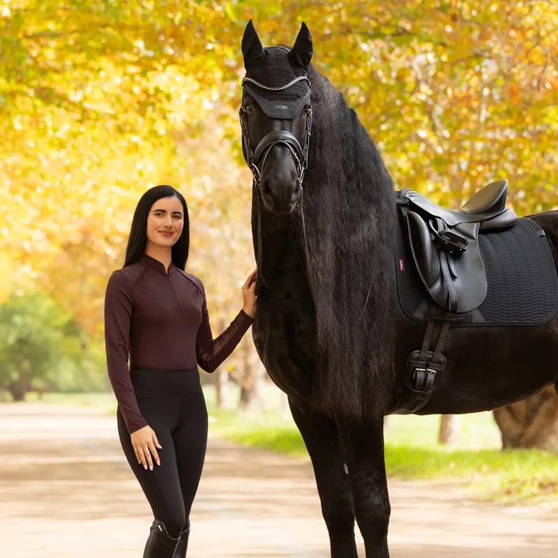 LeMieux Heyden Lightweight Base Layer - Damson-5