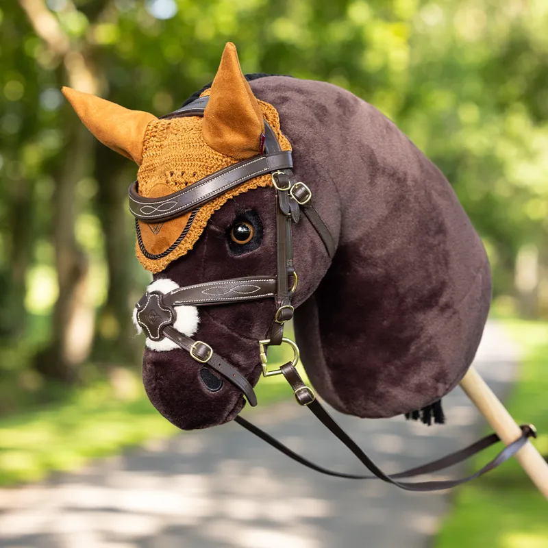 LeMieux Hobby Horse Toy Fly Hood - Ginger-1
