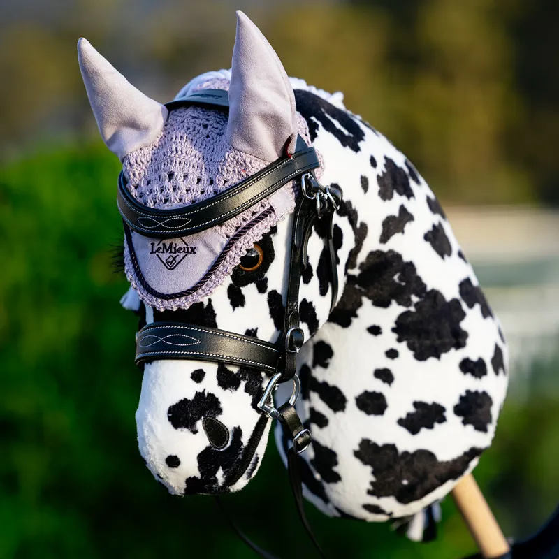 LeMieux Hobby Horse Toy Fly Hood - Lilac-1