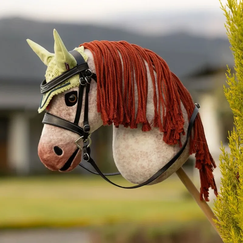 LeMieux Hobby Horse Toy Fly Hood - Macaron-2