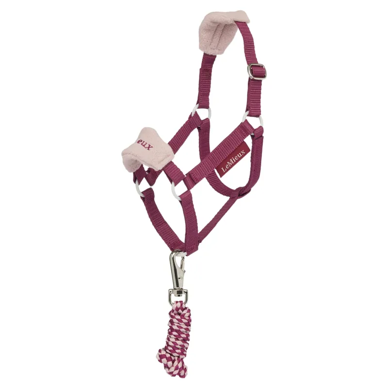 LeMieux Hobby Horse Vogue Headcollar and Leadrope Set - Blackberry