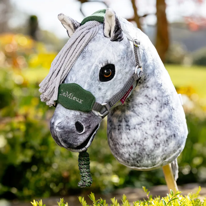 LeMieux Hobby Horse Vogue Headcollar and Leadrope Set - Hunter Green-1
