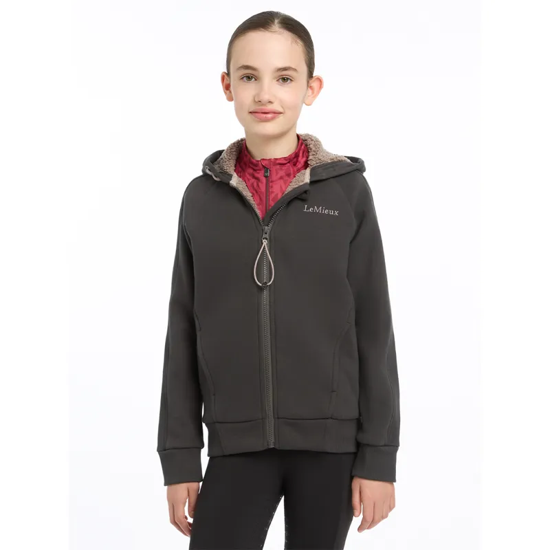 LeMieux Young Rider Hollie Sherpa Junior Hoodie - Cinder-1