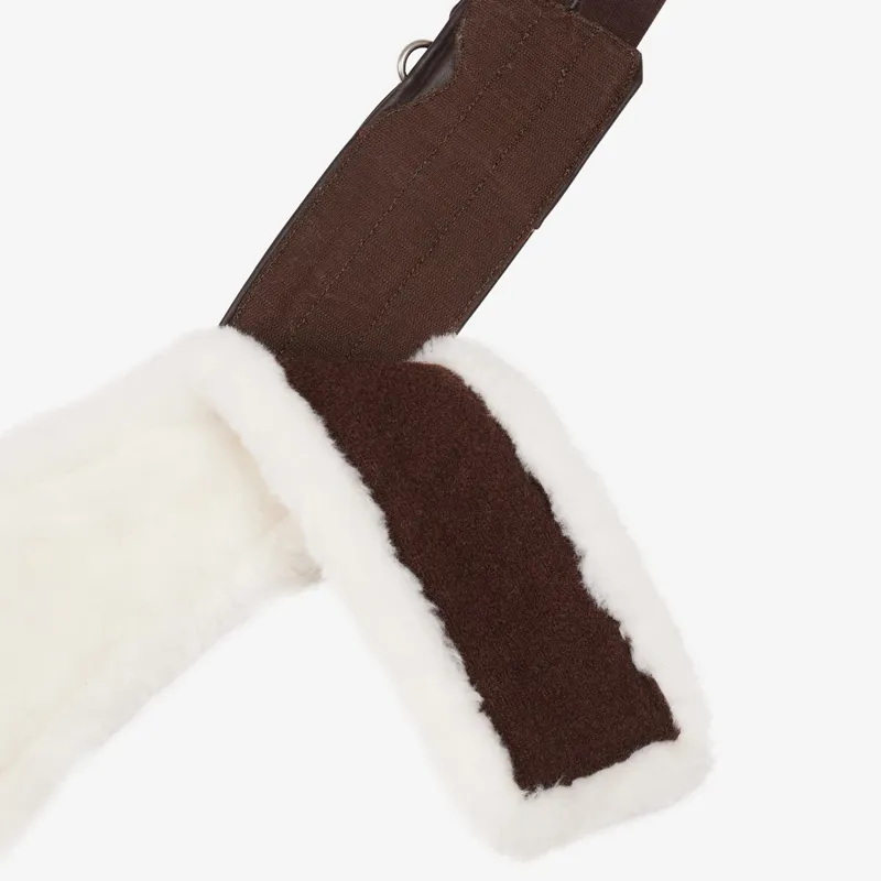 LeMieux Hunter Leather Girth with Detachable Merino+ Liner - Havana-2