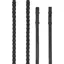 LeMieux Hunter Leather Laced Reins with Stitching - Black/Silver