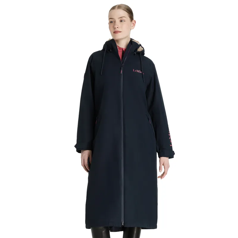LeMieux HydroShield Womens Waterproof Robe Coat - Navy