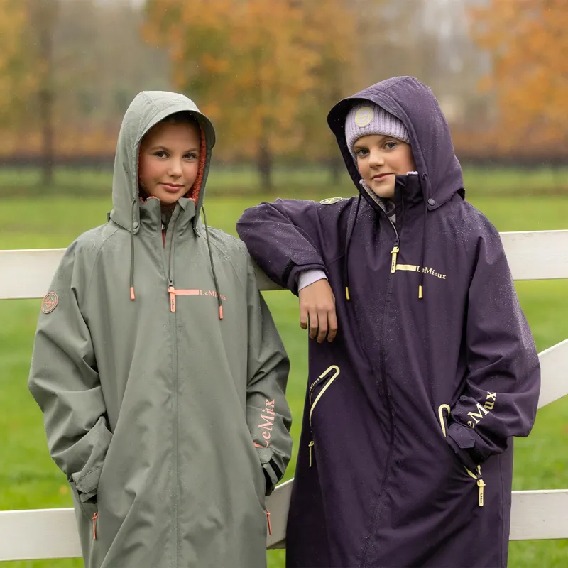 LeMieux Hydroshield Young Rider Waterproof Robe Coat - Juniper-3