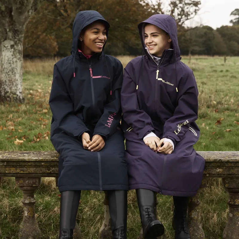 LeMieux Hydroshield Young Rider Waterproof Robe Coat - Navy-5