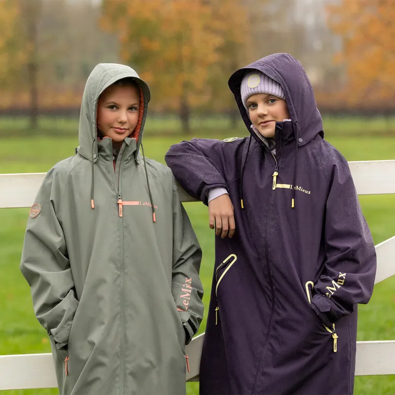 LeMieux Hydroshield Young Rider Waterproof Robe Coat - Rosemary-3