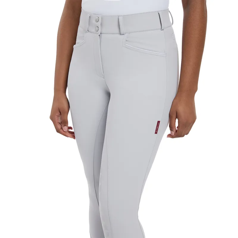 LeMieux Imogen Knee Grip Ladies Breeches - Light Grey-2
