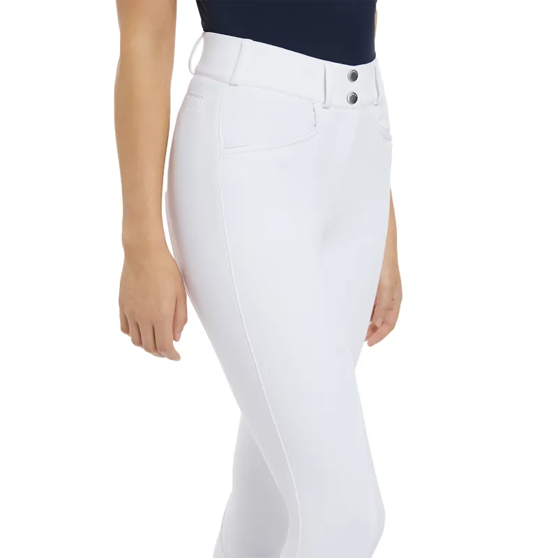 LeMieux Imogen Knee Grip Ladies Breeches - White-2