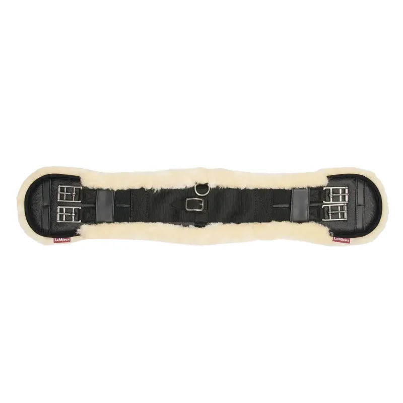 LeMieux Integrated Dressage Girth - Black/Natural-1