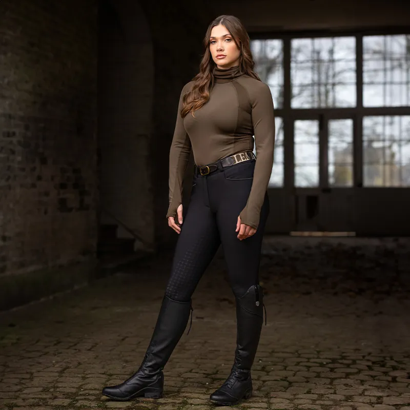 LeMieux Isabelle Full Grip Womens Breeches - Black-5