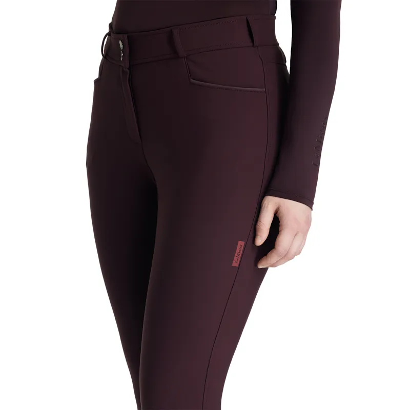 LeMieux Isabelle Womens Full Grip Breeches - Damson-2