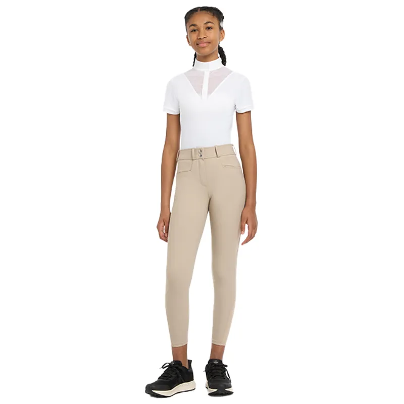 LeMieux Young Rider Izzy Full Grip Junior Breeches - Almond-3
