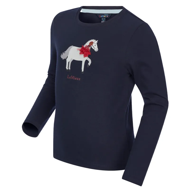 LeMieux Mini Jessie Long Sleeve Tee - Navy-3