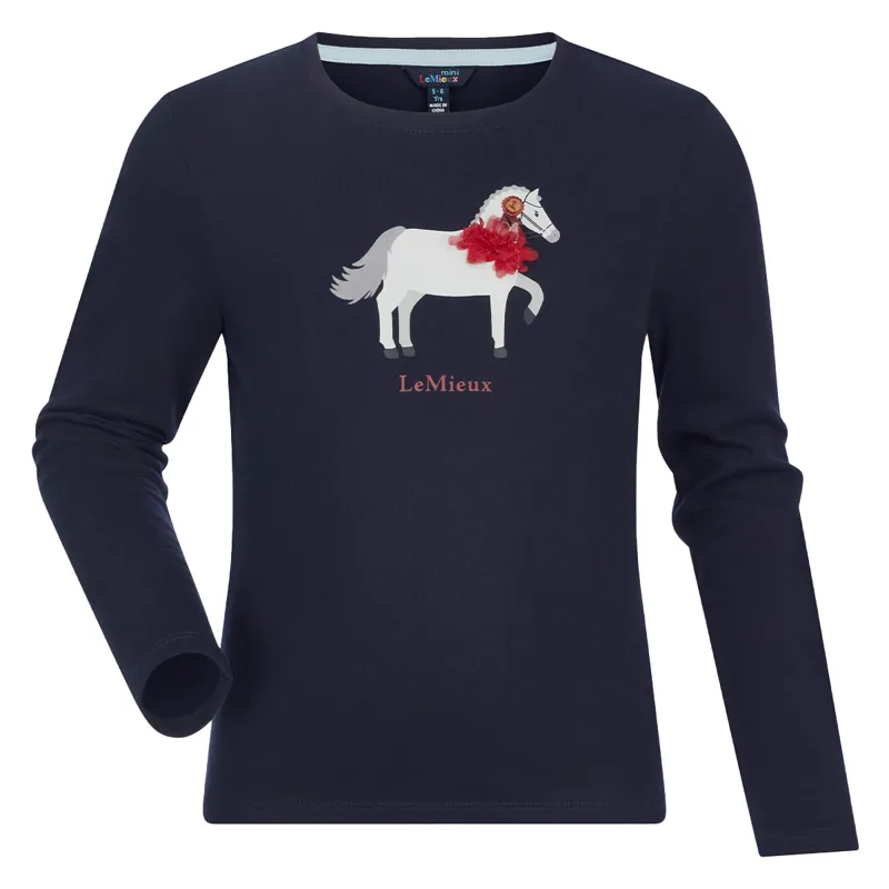 LeMieux Mini Jessie Long Sleeve Tee - Navy-4