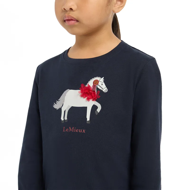 LeMieux Mini Jessie Long Sleeve Tee - Navy-5