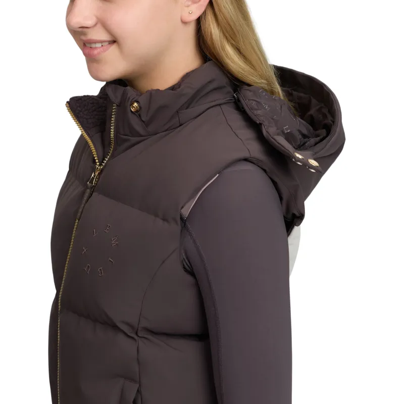 LeMieux Young Rider Joey Hooded Gilet - Cocoa-8