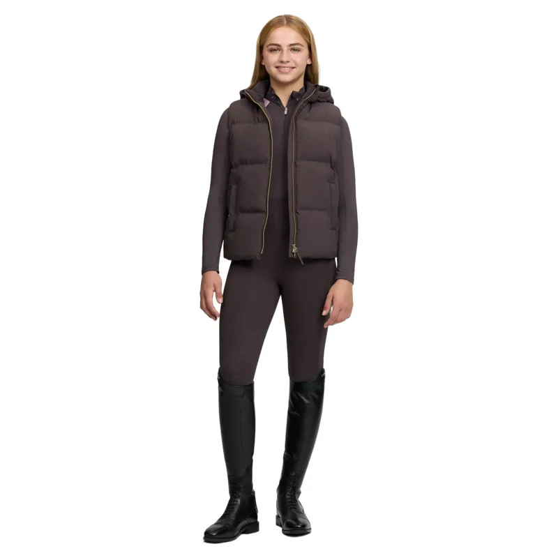 LeMieux Young Rider Joey Hooded Gilet - Cocoa-10