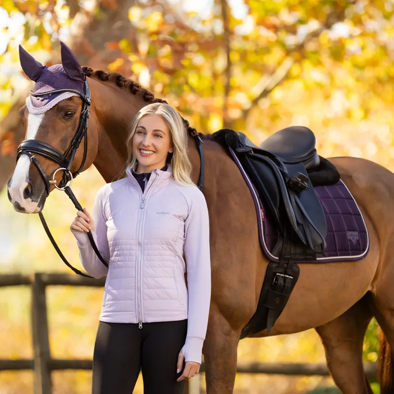 LeMieux Juliette Ladies Quilted Jacket - Lilac-4