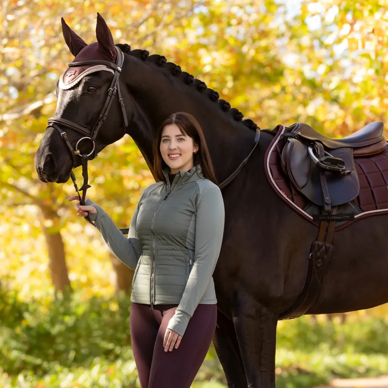 LeMieux Juliette Ladies Quilted Jacket - Rosemary-6