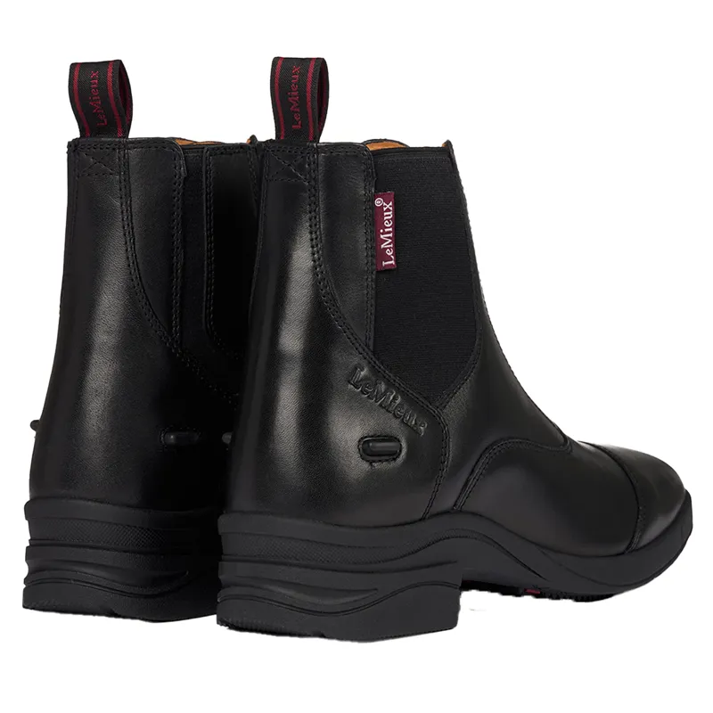 LeMieux Junior Zip Paddock Boots - Black-2