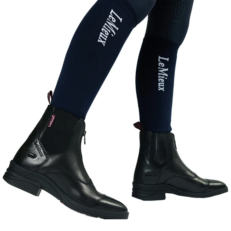 LeMieux Junior Zip Paddock Boots - Black-5