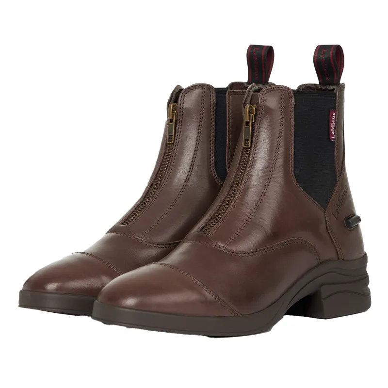 LeMieux Junior Zip Paddock Boots - Brown