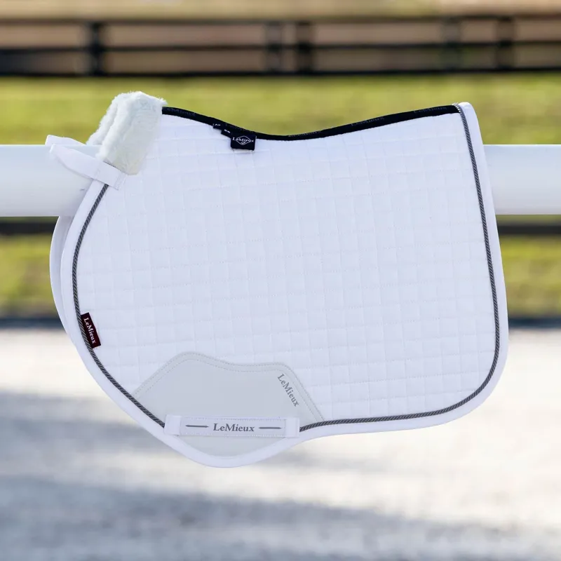 LeMieux Junior Pro Saddlecloth - White-1