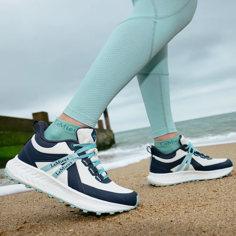 LeMieux Youth Trax Waterproof Junior Trainers - Stone-9